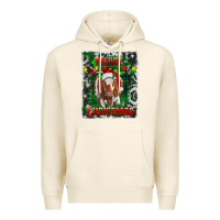 Tofu Western Merry Christmas Longhorn Cow Premium Hoodie - RanaPortraitStore