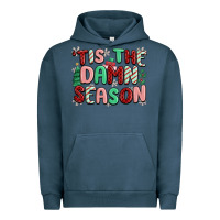 Pigment Midnight Navy 'tis the damn season Urban Hoodie - MaliasSmallBusiness