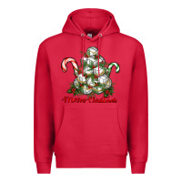 Cardinal Merry Christmas Volleyball Premium Hoodie - RanaPortraitStore