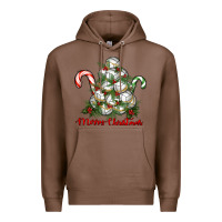 Chestnut Merry Christmas Volleyball Premium Hoodie - RanaPortraitStore