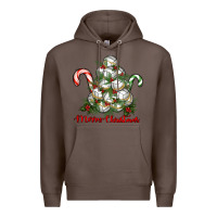 Coffee Merry Christmas Volleyball Premium Hoodie - RanaPortraitStore