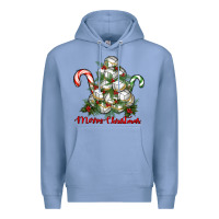 Colony Blue Merry Christmas Volleyball Premium Hoodie - RanaPortraitStore