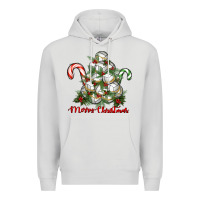 Dove Grey Merry Christmas Volleyball Premium Hoodie - RanaPortraitStore