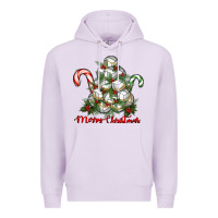 Lilac Merry Christmas Volleyball Premium Hoodie - RanaPortraitStore