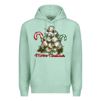 Seafoam Merry Christmas Volleyball Premium Hoodie - RanaPortraitStore