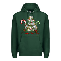 Sports Green Merry Christmas Volleyball Premium Hoodie - RanaPortraitStore