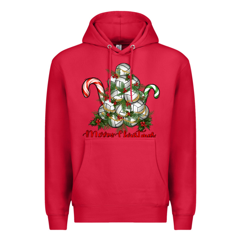 Merry Christmas Volleyball Premium Hoodie by RanaPortraitStore | Teevron