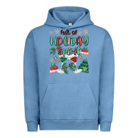 Pigment Pebble Blue full of holiday Urban Hoodie - MaliasSmallBusiness