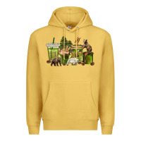 Bear Coffee Cups Premium Hoodie | Teevron