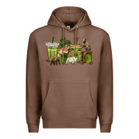 Chestnut bear coffee cups Premium Hoodie - texasbilliewilder