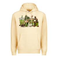 Pina Colada bear coffee cups Premium Hoodie - texasbilliewilder