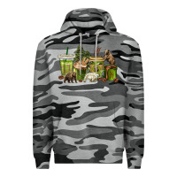 Slate Camo bear coffee cups Premium Hoodie - texasbilliewilder