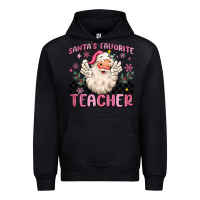 Black santa's favorite teacher Urban Hoodie - MaliasSmallBusiness