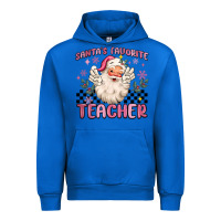 Cobalt santa's favorite teacher Urban Hoodie - MaliasSmallBusiness