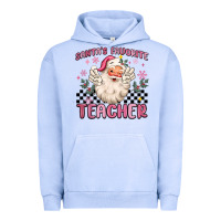 Pigment Grape Ice santa's favorite teacher Urban Hoodie - MaliasSmallBusiness