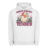 Pigment Lunar Rock santa's favorite teacher Urban Hoodie - MaliasSmallBusiness
