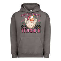 Pigment Tornado santa's favorite teacher Urban Hoodie - MaliasSmallBusiness