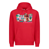 Red medical assistant coffee cup Premium Hoodie - AdoDesignShop