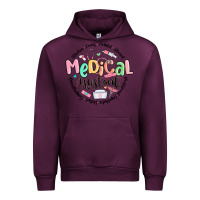 Mauve Wine medical assistant nurse Urban Hoodie - MaliasSmallBusiness