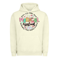 Pigment Pistachio medical assistant nurse Urban Hoodie - MaliasSmallBusiness