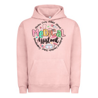 Pigment Salmon medical assistant nurse Urban Hoodie - MaliasSmallBusiness