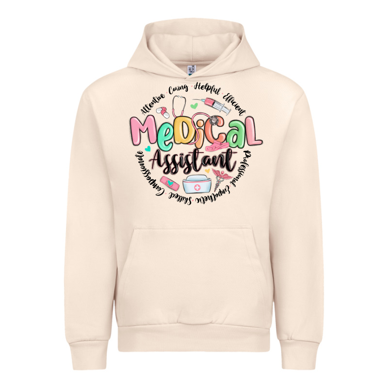 Medical Assistant Nurse Urban Hoodie by MaliasSmallBusiness | Teevron