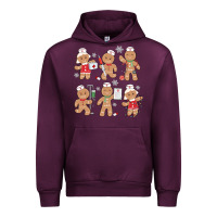Mauve Wine nurse gingerbread Urban Hoodie - MaliasSmallBusiness