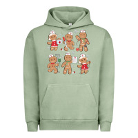Pigment Oil Green nurse gingerbread Urban Hoodie - MaliasSmallBusiness