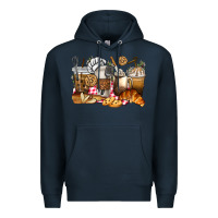 Navy bakery coffee cups Premium Hoodie - texasbilliewilder