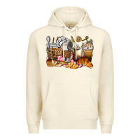 Sandshell bakery coffee cups Premium Hoodie - texasbilliewilder