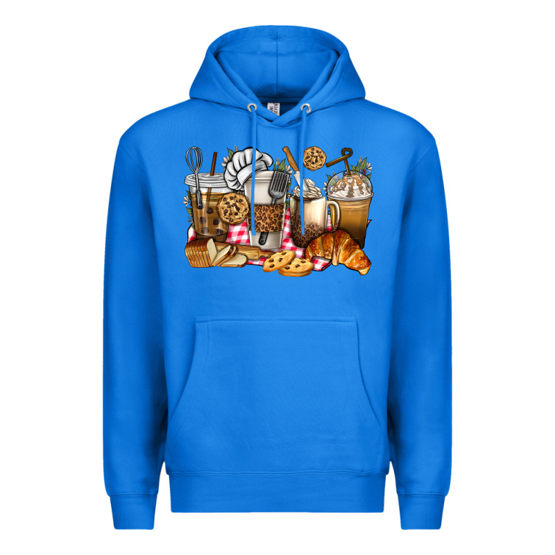Bakery Coffee Cups Premium Hoodie by texasbilliewilder | Teevron