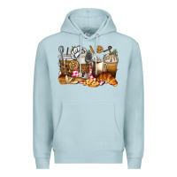 Blue Mist bakery coffee cups Premium Hoodie - texasbilliewilder