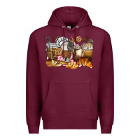 Burgundy bakery coffee cups Premium Hoodie - texasbilliewilder