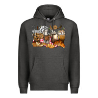 Charcoal Heather bakery coffee cups Premium Hoodie - texasbilliewilder
