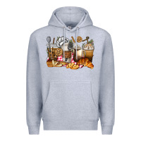 Heather Grey bakery coffee cups Premium Hoodie - texasbilliewilder