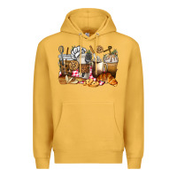 Mustard bakery coffee cups Premium Hoodie - texasbilliewilder