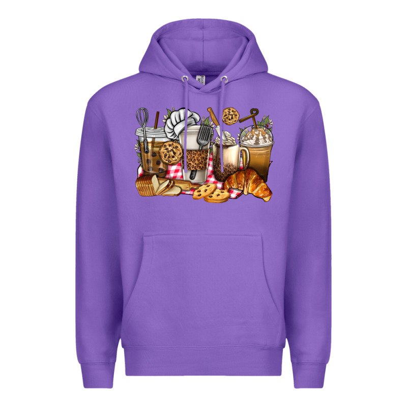 Bakery Coffee Cups Premium Hoodie by texasbilliewilder | Teevron