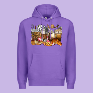 Bakery Coffee Cups Premium Hoodie Designed By Texasbilliewilder