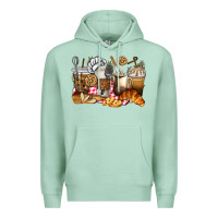 Seafoam bakery coffee cups Premium Hoodie - texasbilliewilder