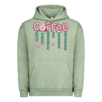 Pigment Oil Green coffee and christ Urban Hoodie - MaliasSmallBusiness