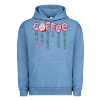 Pigment Pebble Blue coffee and christ Urban Hoodie - MaliasSmallBusiness