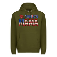 Army Green all american mama zillion Premium Hoodie - Zillion Design Studio