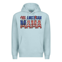 Blue Mist all american mama zillion Premium Hoodie - Zillion Design Studio