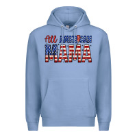 Colony Blue all american mama zillion Premium Hoodie - Zillion Design Studio