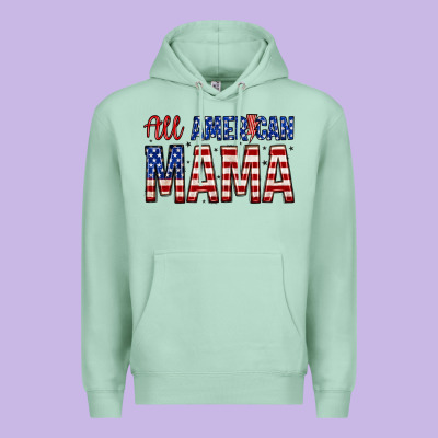 All American Mama Zillion Premium Hoodie Designed By Zillion Design Studio