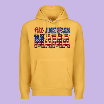 All American Mama Zillion Premium Hoodie Designed By Zillion Design Studio