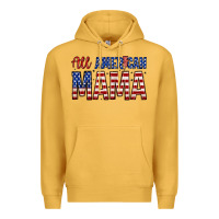 Mustard all american mama zillion Premium Hoodie - Zillion Design Studio