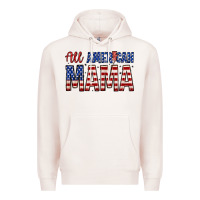 Pale Pink all american mama zillion Premium Hoodie - Zillion Design Studio