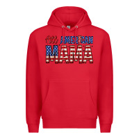 Red all american mama zillion Premium Hoodie - Zillion Design Studio