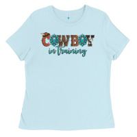 Baby Blue cowboy in training Ladies Tee - Artiststas